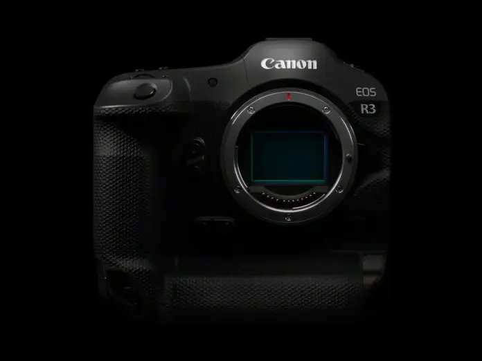 Canon eos-r3 front black