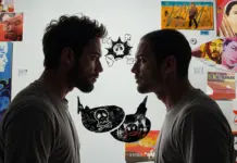 Конкуренция среди дизайнеров внутри компании: барьер или шанс раскрыться? two-graphic-designers-look-at-each-other конкуренция