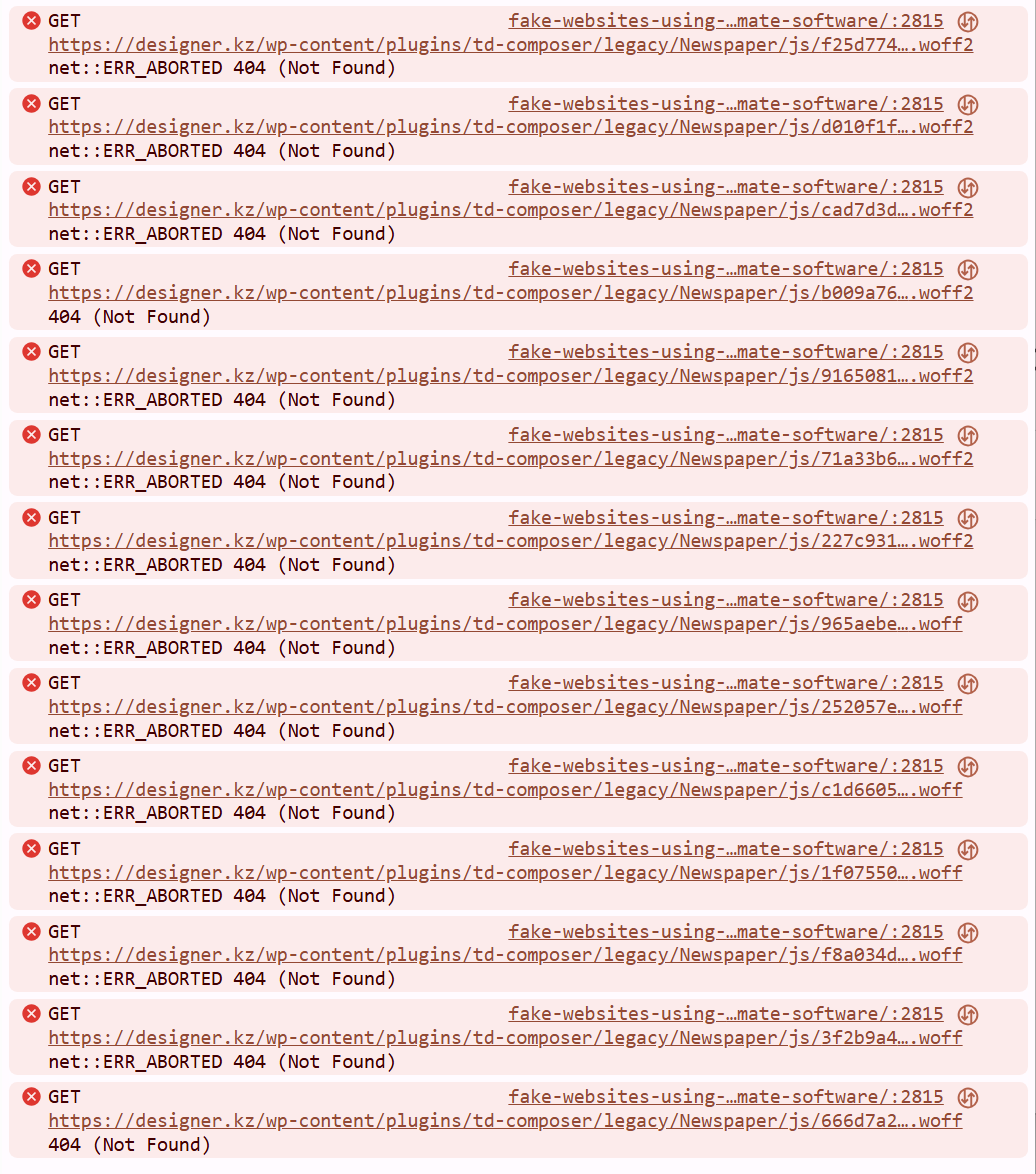 Error messages