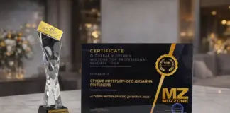 Студия Pinteriors стала лауреатом премии MUZZONE TOP PROFESSIONAL 2025 Pinteriors